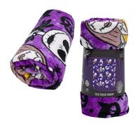 Northwest Disney Nightmare Before Christmas Silk Throw Blanket 40"" x 50"", Single, Purple, 91979