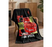 Northwest NBA x Disney Pixar Cars Plush Throw Blanket Lightning McQueen Silk Touch Soft Cozy Fleece Official Licensed Bedroom & Couch Decor 46" x 60"