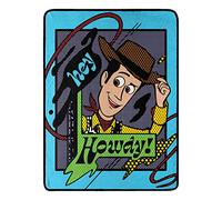 Northwest Disney-Pixar Toy Story Micro Raschel Throw Blanket, 46" x 60", Pop Art Woody