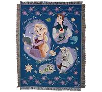 Northwest Disney Princesses, Storytime Tangled Woven Tapestry Throw Blanket, 48" x 60", Multi Color