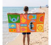 Northwest Disney x NBA Stitch Beach Towel Official Microfiber Soft & Absorbent Bath Pool Towel Fast-Drying and Sand-Resistant 30" x 60"