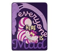 Northwest Disney's Alice in Wonderland Micro Raschel Throw Blanket, 46" x 60", Mad Cat