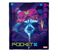 Northwest Guardians of The Galaxy Silk Touch Throw Blanket, 50" x 60", Rocket X