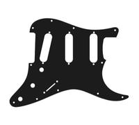 Northwest Guitars 11-Hole Stratocaster Compatible Pickguard Pickguard SSS Black 1-ply