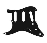 Northwest Guitars Left Hand 8-Hole Stratocaster Compatible Scratchplate - Black 1-ply