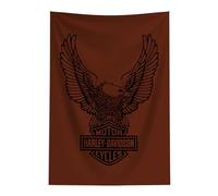 Northwest Harley-Davidson Wall Hanging Banner, Printed Woven Motorcycle Tapestry Décor, Warm Eagle, 24 x 36 in