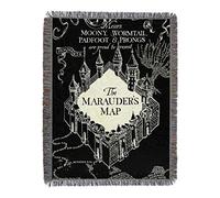 Northwest Harry Potter Woven Tapestry Throw Blanket, 48" x 60", Night Map