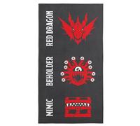Northwest Hasbro Dungeons & Dragons Icons Microfiber Beach Towel, Quick-Dry, Soft & Absorbent, for Pool or Bath, 30x60 inches