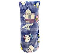 Northwest Hello Kitty & Friends Cloud Throw Blanket, Blue Stripe, Dancing Characters Design, 60 x 70 inches