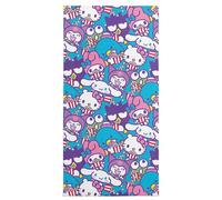 Northwest Hello Kitty Microfiber Beach Towel, 30" x 60", Popcorn Party
