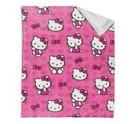 Northwest Hello Kitty Silk Touch Sherpa Blanket, 40" X 50", I Love Pink