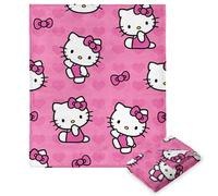 Northwest Hello Kitty Silk Touch Throw Blanket, 50" x 70", I Love Pink