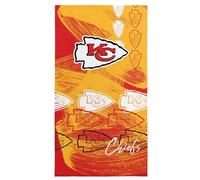 Northwest Kansas City Chiefs NFL Distorter Micro Fiber Beach Towel 40 x 72 Inches