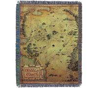 Northwest Lord of The Rings - The Hobbit Woven Tapestry Throw Blanket, 48" x 60", Middle Earth