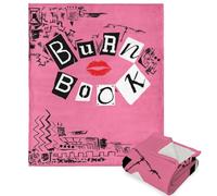 Northwest Mean Girls Silk Touch Sherpa Throw Blanket, 50" x 60", Burn Book
