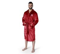 Northwest Men's 1NHL349000013RET NHL New Jersey Devils L/XL Silk Touch Bath Robe, 26" x 47", Linen