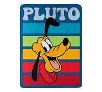 Northwest Mickey Mouse Micro Raschel Throw Blanket, 46" x 60", Pluto Stripes