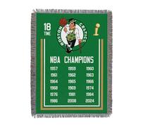 Northwest NBA Boston Celtics NBA Champions 2024 Woven Tapestry Throw Blanket, 48" x 60", Historic