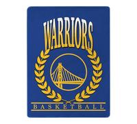 NORTHWEST NBA Golden State Warriors Silk Touch Throw Blanket - Official NBA Licensed, Ultra-Soft Fleece | Cozy Game Day Essential for Fans, Unisex Gift, 46" x 60"