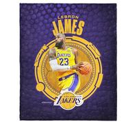 NORTHWEST NBA Los Angeles Lakers Lebron James Silk Touch Throw Blanket, 50 x 60 inches