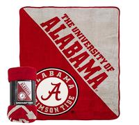 Northwest NCAA Alabama Crimson Tide Unisex-Adult Micro Raschel Throw Blanket, 46" x 60", Halftone