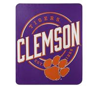 Northwest NCAA Clemson Tigers Fleece Throw Blanket, 50" x 60", Campaign