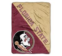 Northwest NCAA Florida State Seminoles Unisex-Adult Micro Raschel Throw Blanket, 46" x 60", Halftone