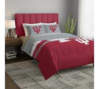 Northwest NCAA Indiana Hoosiers Officially Licensed Comforter & Sham Set, Full/Queen, Soft Microfiber Bed-in-a-Bag, College Dorm & Home Bedroom Decor