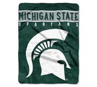 Northwest NCAA Michigan State Spartans Raschel Throw Blanket, 60" x 80", Basic