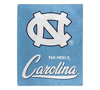 Northwest NCAA North Carolina Tar Heels Unisex-Adult Raschel Throw Blanket, 50" x 60", Signature