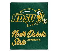 Northwest NCAA North Dakota State Bison Unisex-Adult Raschel Throw Blanket, 50" x 60", Signature