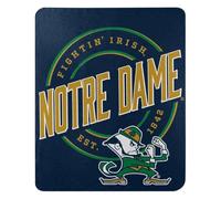 Northwest NCAA Notre Dame Fighting Irish Fleece Throw Blanket, 50" x 60", Campaign