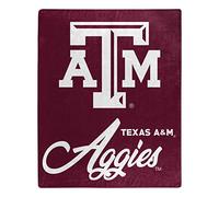 Northwest NCAA Texas A&M Aggies Unisex-Adult Raschel Throw Blanket, 50" x 60", Signature
