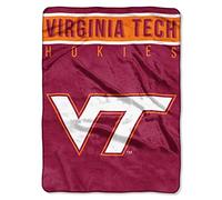 Northwest NCAA Virginia Tech Hokies Unisex-Adult Raschel Throw Blanket, 60" x 80", Basic