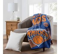NORTHWEST New York Knicks NBA Officially Licensed 60″×80″ Raschel Blanket - All Team Logos & Colors - Extra-Large Game Day & Bedroom Throw for Fans & Decor