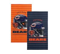 NORTHWEST NFL Chicago Bears 2-Pack Beach Towel Set, 30" x 60" Each, Standard, Team Colors