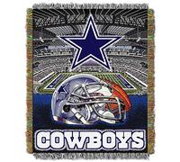 Northwest NFL Dallas Cowboys Unisex-Adult Woven Tapestry Throw Blanket, 48" x 60", Home Field Advantage