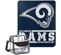 NORTHWEST NFL Dream Team Fleece Throw, & Stadium Tote 50-inches x 60-inches, Team Colors (Los Angeles Rams)