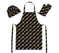Northwest NFL Green Bay Packers 3-Piece Apron, Oven Mitt and Chef Hat Set, One Size, Team Colors