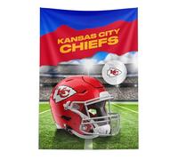 NORTHWEST NFL Kansas City Chiefs NFL Midfield Wall Hanging - Officially Licensed Team Tapestry - Vibrant Stadium Design - Durable Polyester Wall Art for Home, Office, or Fan Cave Decor - 40 x 57