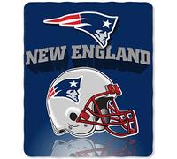 Northwest NFL New England Patriots Gridiron Fleece Throw, 50 x 60-inches