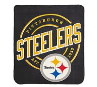 NORTHWEST NFL Pittsburgh Steelers Unisex-Adult Fleece Throw Blanket, 50" x 60", Campaign