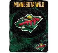 Northwest NHL Minnesota Wild Unisex-Adult Micro Raschel Throw Blanket, 46" x 60", Break Away