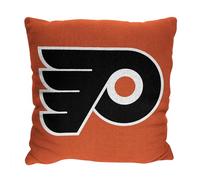 Northwest NHL Philadelphia Flyers Double Sided Woven Jacquard Pillow, 20" x 20", Invert