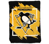 Northwest NHL Pittsburgh Penguins Micro Raschel Throw Blanket, 46" x 60", Dimensional