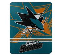 Northwest NHL San Jose Sharks Unisex-Adult Fleece Throw Blanket, 50" x 60", Fade Away