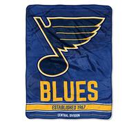 Northwest NHL St. Louis Blues Micro Raschel Throw Blanket, 46" x 60", Break Away