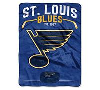 Northwest NHL St. Louis Blues Unisex-Adult Raschel Throw Blanket, 60" x 80", Inspired