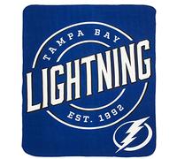 Northwest NHL Tampa Bay Lightning Unisex-Adult Fleece Throw Blanket, 50" x 60", Campaign