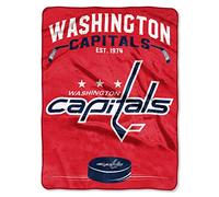 Northwest NHL Washington Capitals Unisex-Adult Raschel Throw Blanket, 60" x 80", Inspired
